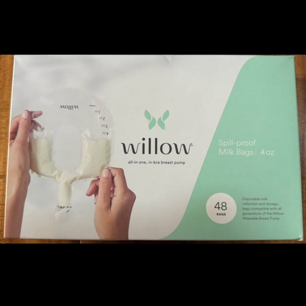 NIB Willow Spill-Proof Milk Bags 4 oz 48ct